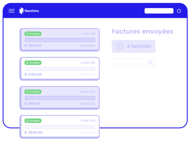 Réception des factures